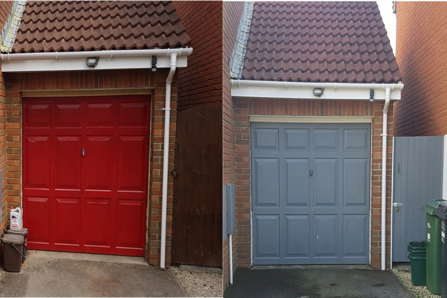 Garage Door Redecoration Side Gate Renewal Homes By Benjamin